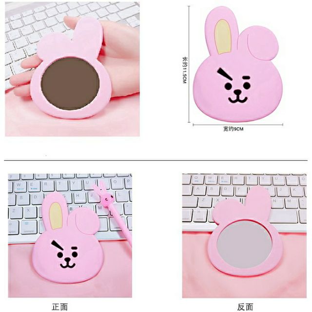 Gương soi mặt BT21 (có ảnh tự chụp)