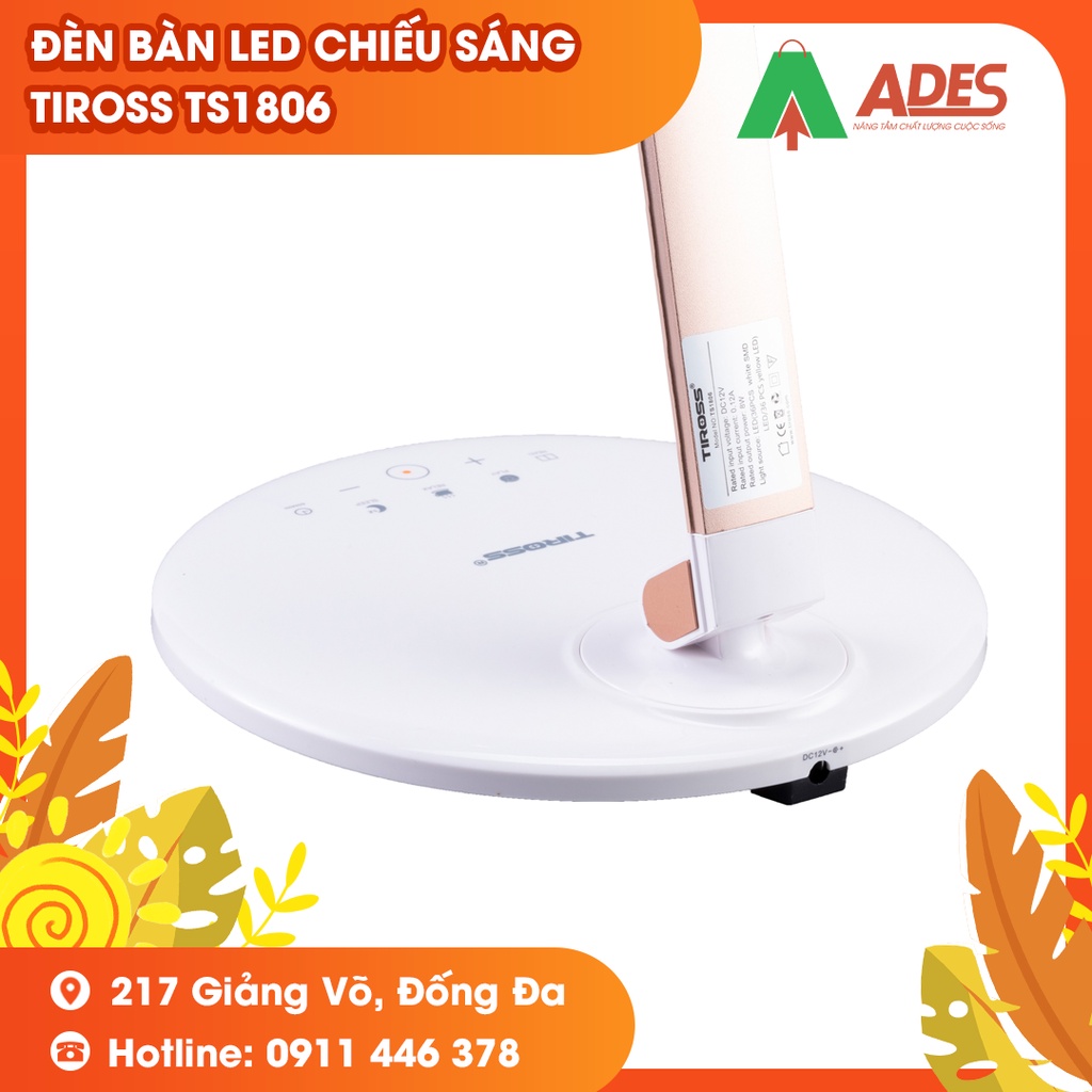 Đèn Bàn LED Chiếu Sáng Tiết Kiệm Điện Năng Tiross TS1806