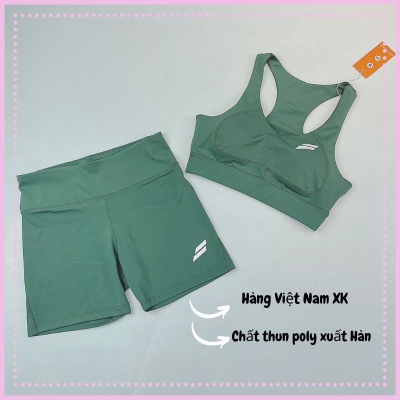 [Tặng Đệm Nâng Ngực] Set Bộ Đùi Tập Gym Nữ