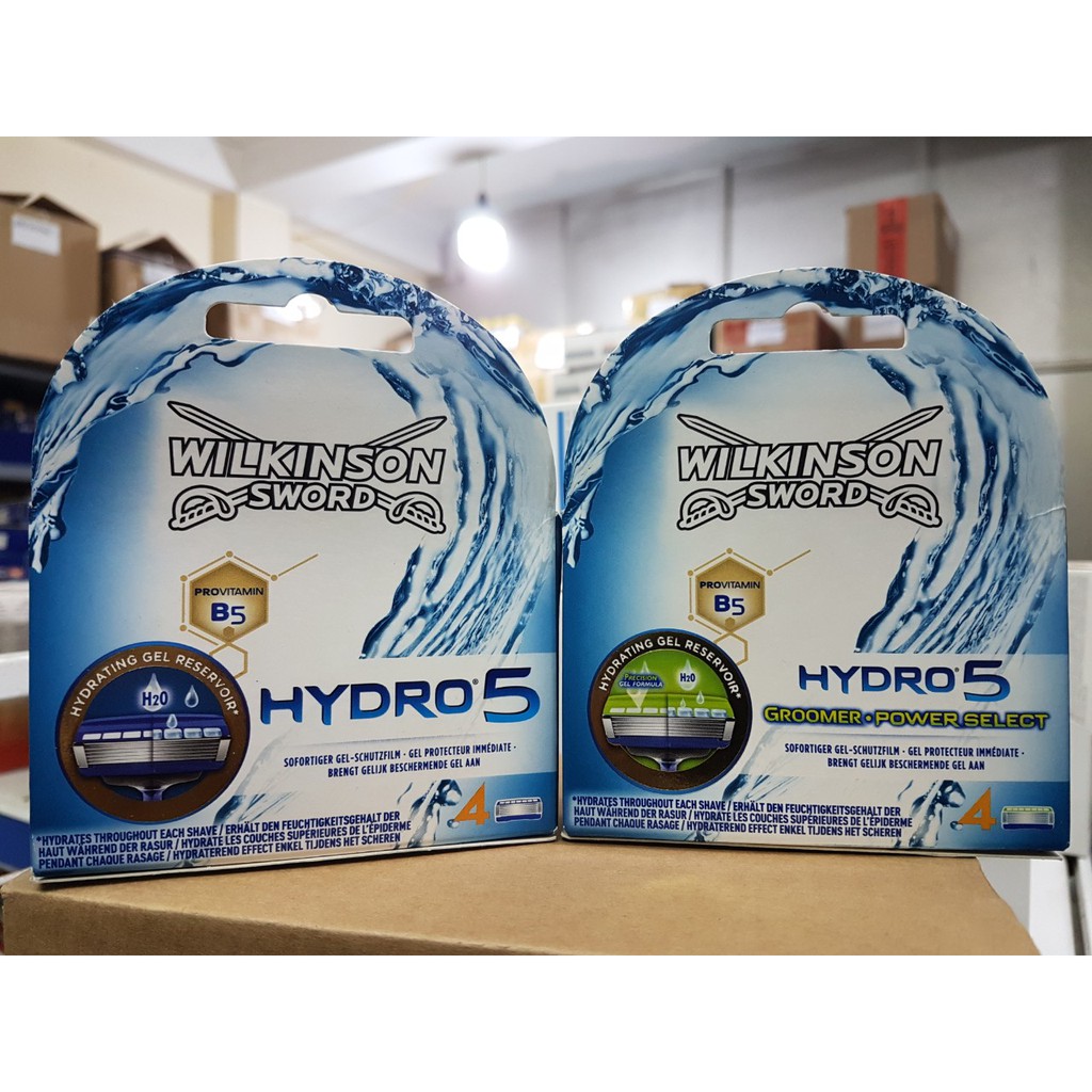Hộp 4 chiếc lưỡi dao cạo râu Wilkinson Sword Hydro 5
