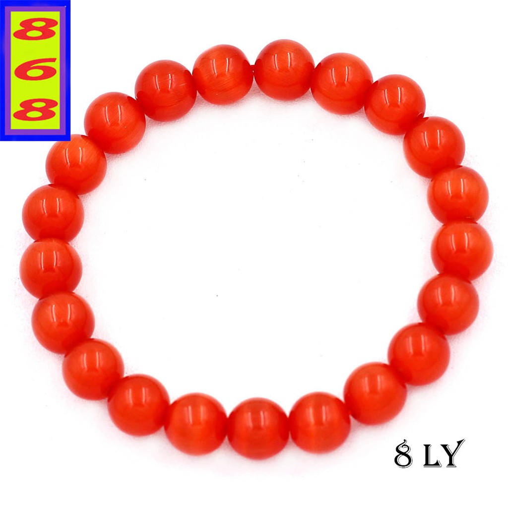 Vòng đeo tay Đỏ vân 8 ly, 10 ly, 12 ly - Hợp mệnh Hỏa, mệnh Thổ - Mang lại tài lộc, may mắn - Phong thủy 868
