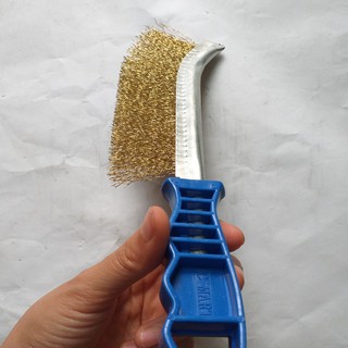 Bàn chải sắt đánh rỉ cán xanh/đỏ