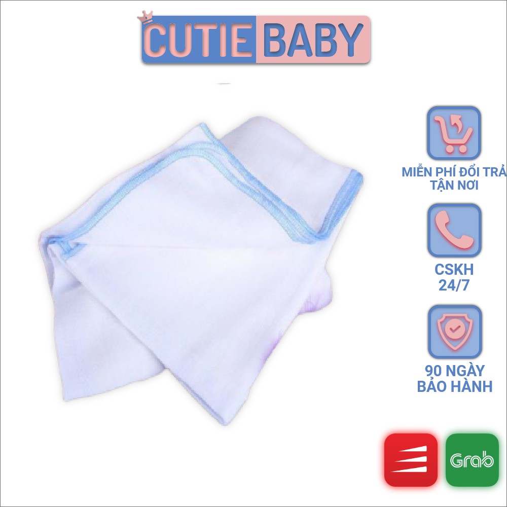 Khăn tắm vải xô to xuất nhật 4, 6 lớp 100% cotton siêu thấm cho bé trai, gái, trẻ sơ sinh từ 0 tháng tuổi - Cutiebaby