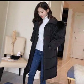 Áo phao dáng dài hàn quốc