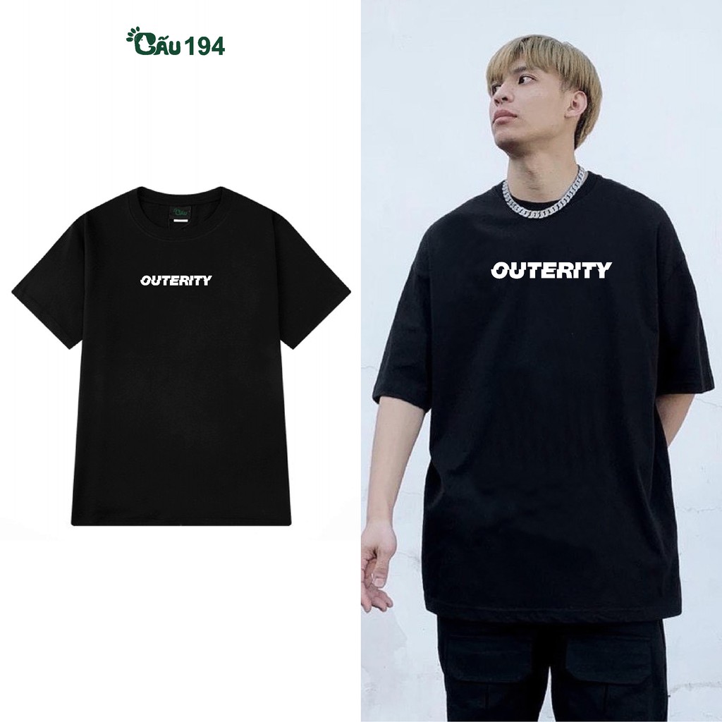 Áo thun tay lỡ Gấu 194 Unisex from rộng phong cách Local Brand Ulzzang vải coton cao cấp dày dặn, co dãn - OUTERITY