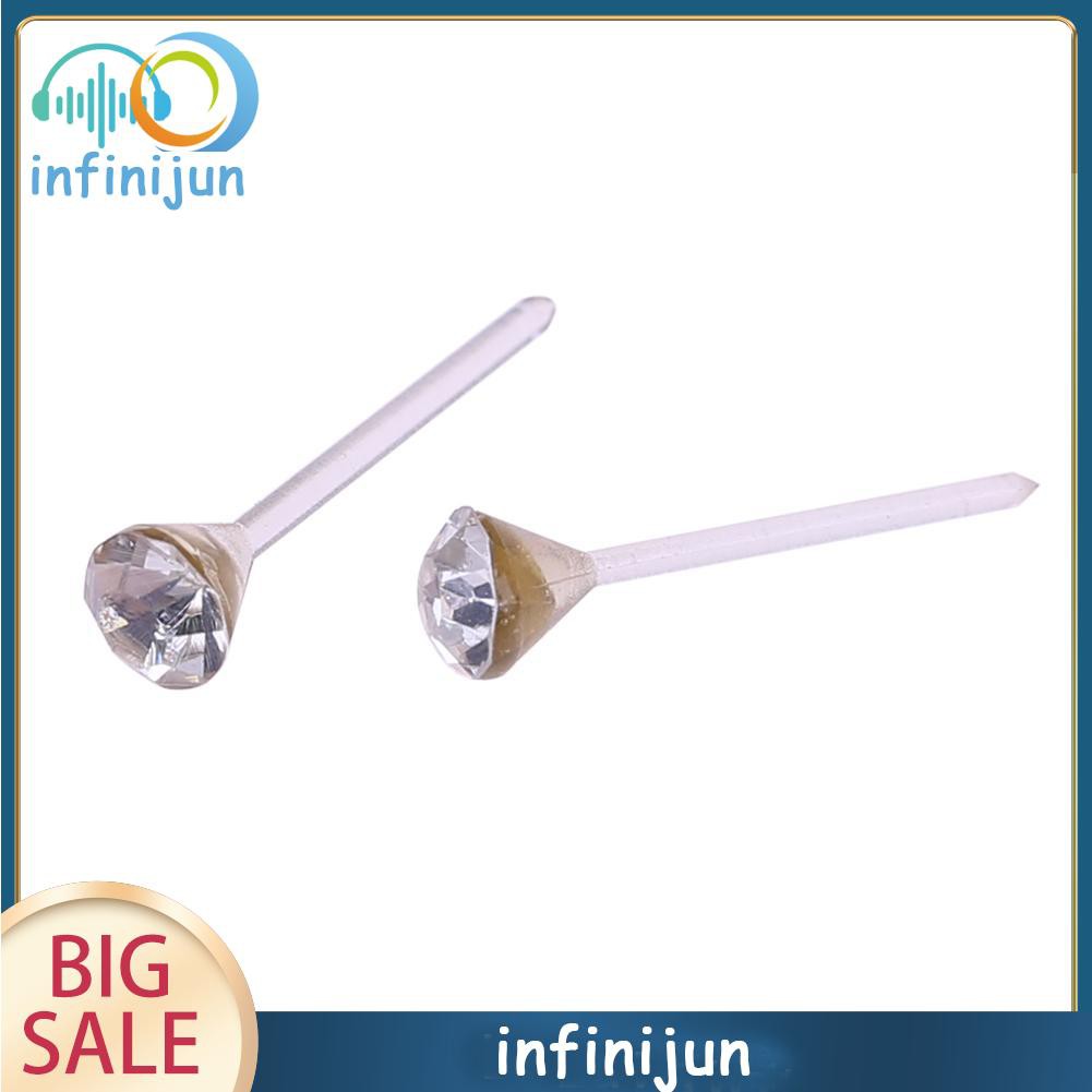 Set 20 hoa tai nhựa đính đá lấp lánh sành điệu cho nữ