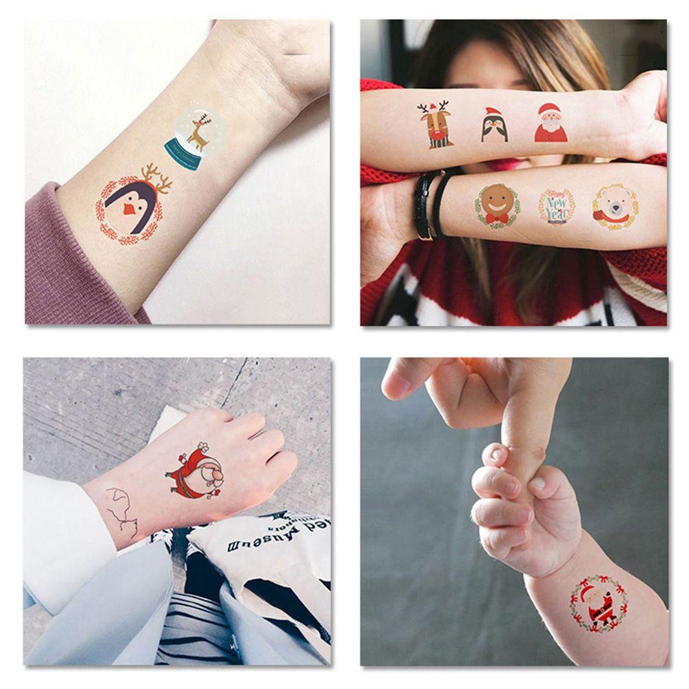 Hình Xăm Dán Trang Trí Giáng Sinh Đẹp Mắt