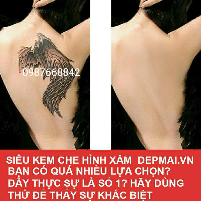 Kem Che Hình Xăm, Khuyết Điểm cover up Tattoo 30g