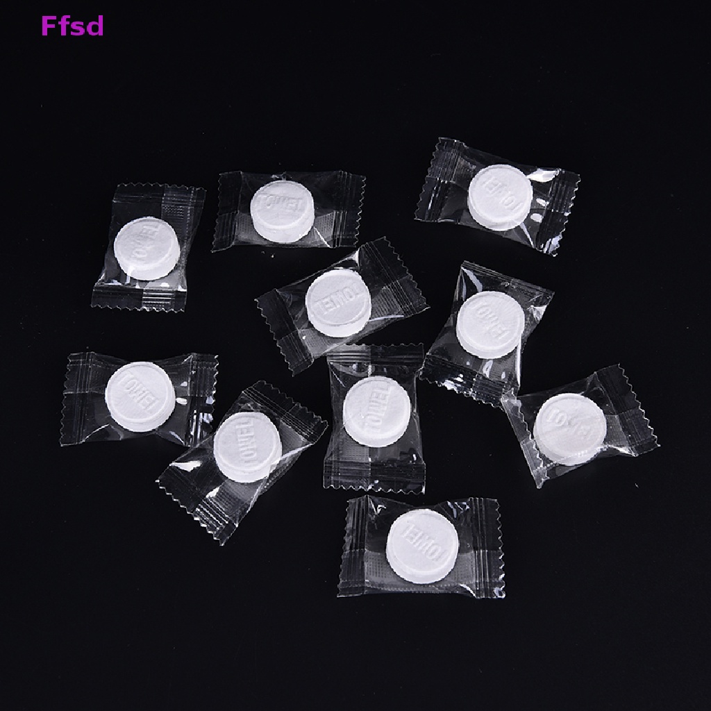 Bộ 10 / 50 Khăn Nén Cotton Mini Tiện Dụng Mang Theo Du Lịch