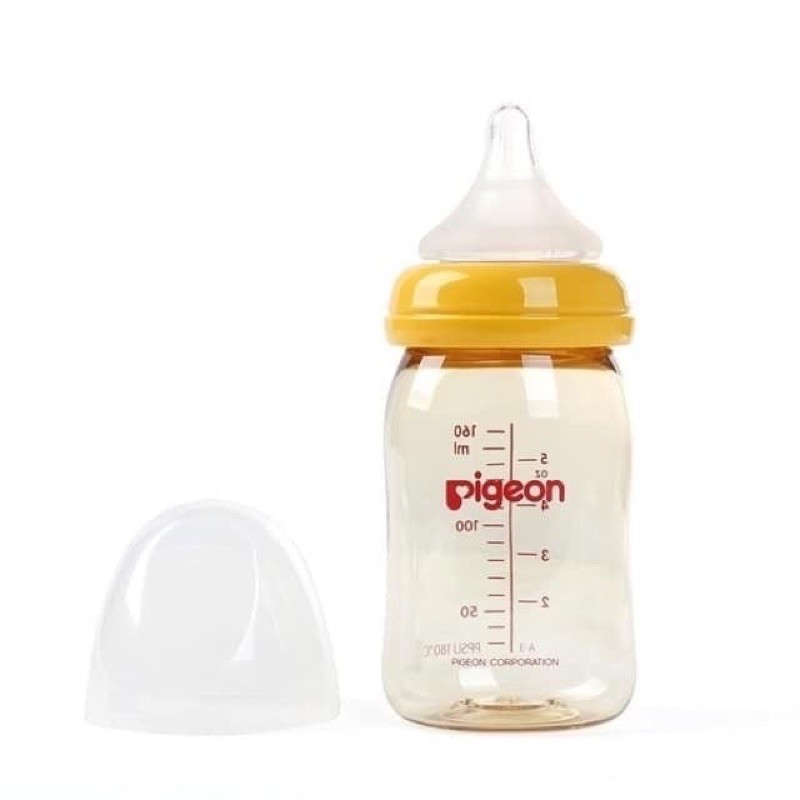 Bình sữa Pigeon Softouch cổ rộng dung tích 160ml và 240ml