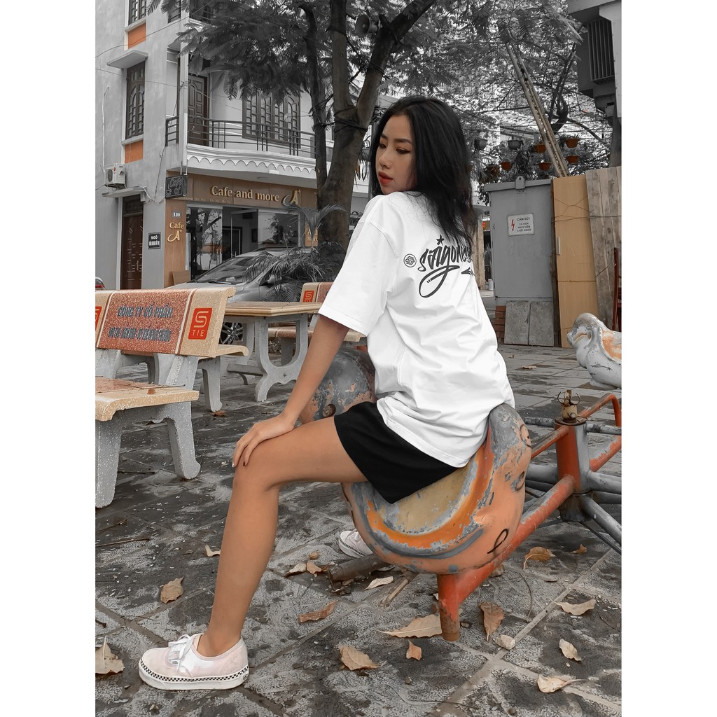 Áo Phông Tay Lỡ Form Rộng Graffiti SGES Unisex Streetwear Nam Nữ