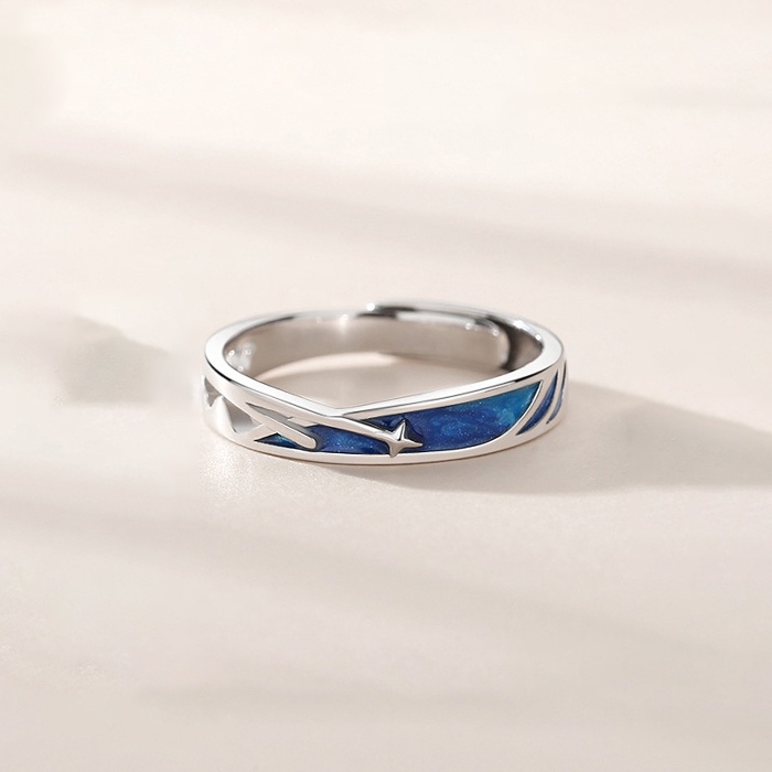 Nhẫn Đôi Nam Nữ Meteor Ring Đính Đá Và Sao Chổi Vĩnh Hằng Loki Accessories - Nhẫn Cập Đôi Titan Không Gỉ- Meteor Ring