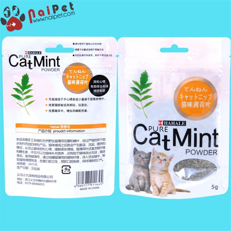 [Mã PET50K giảm Giảm 10% - Tối đa 50K đơn từ 250K] Cỏ Catnip Bạc Hà Cho Mèo Cat Mint 5g
