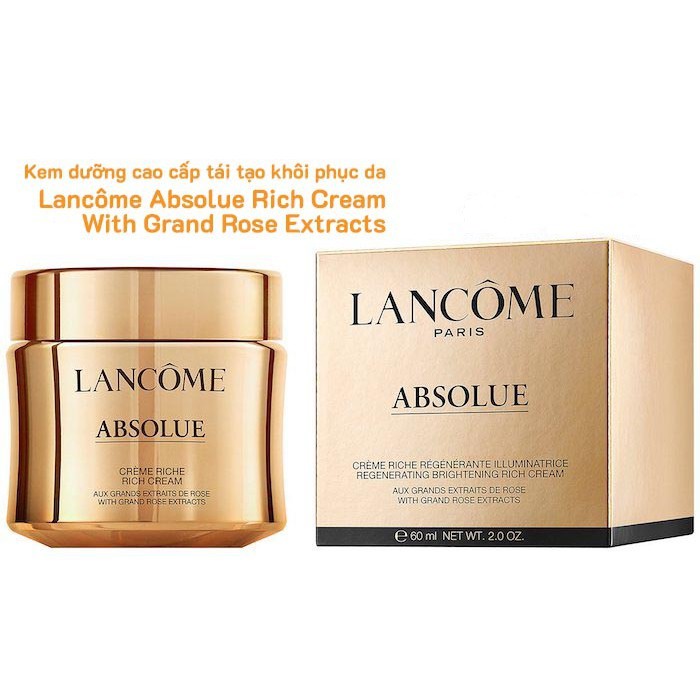 「BILL NHẬT」 Kem dưỡng chuyên sâu Lancome Absolue Rich Cream - Refill With Grand Rose Extracts 「AUTH」