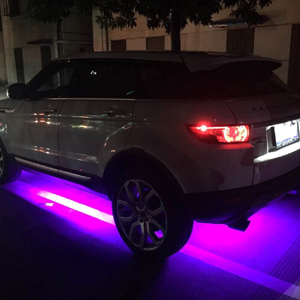 Chiếu sáng gầm xe Đèn LED Đèn gầm  Bộ dụng cụ Đèn neon Trang trí bầu không khí Nhẹ Điều khiển giọng nói và APP không dây kiểm soát