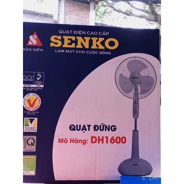 Quạt Đứng Senko Có Chức Năng Hẹn Giờ Sang Trọng, Cao Cấp DH1600 - Hàng Chính Hãng