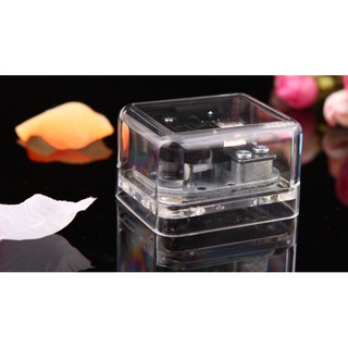 Hộp nhạc lên dây cót trong suốt