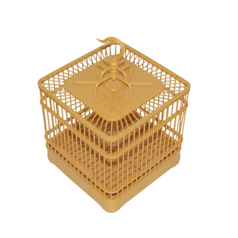 Lồng vuông chim vành khuyên nhựa ABS Tàu cao cấp kèm đủ phụ kiện đẹp Phụ kiện lồng chim Huyền Trần