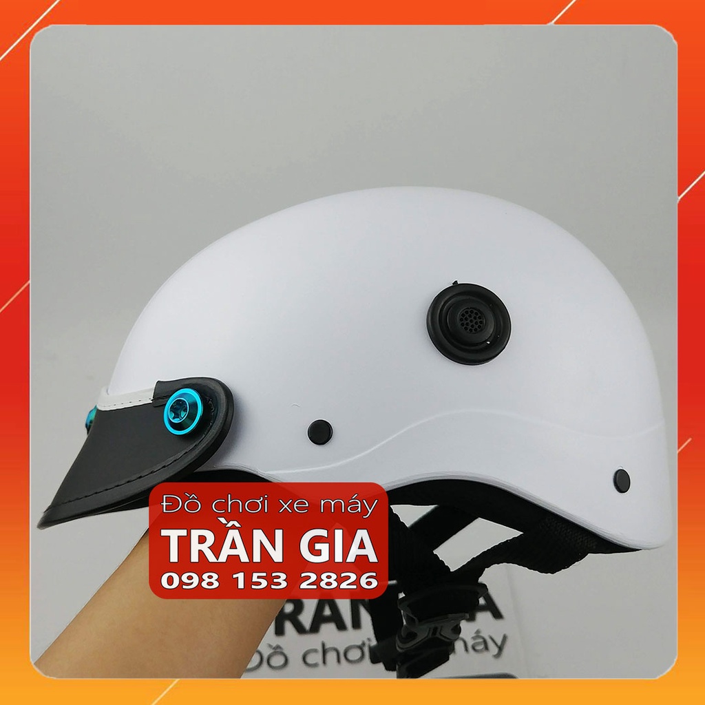 Mũ bảo hiểm gắn ốc Titan Lục Bảo Gr5 Salaya nam nữ nón 1/2 nửa đầu thời trang cao cấp chính hãng LS