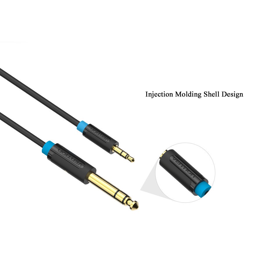 Dây giắc cắm chuyển đổi 3.5mm sang 6.5mm cho máy khuếch tán âm thanh cổng cắm sang cổng cắm 0.5m-5m Aux