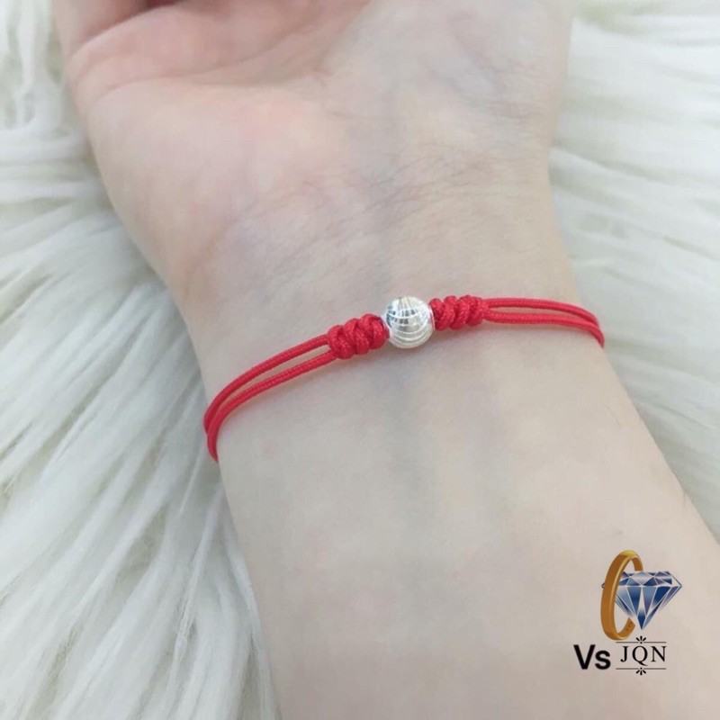 Dây tết chỉ đỏ may mắn bi bạc 6ly HOTT 2020!!!