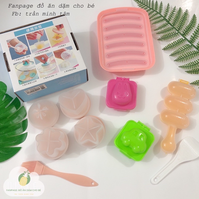 COMBO các loại khuân làm bánh, món phụ cho bé