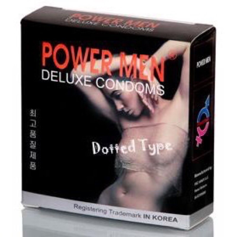 BAO CAO SU POWER MEN DOTTED TYPE chứa 489 hạt nổi toàn thân độc đáo đê mê (hộp 03 chiếc)