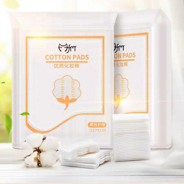 Bông tẩy trang 3 lớp Cotton Pads 222 miếng tẩy trang da mặt