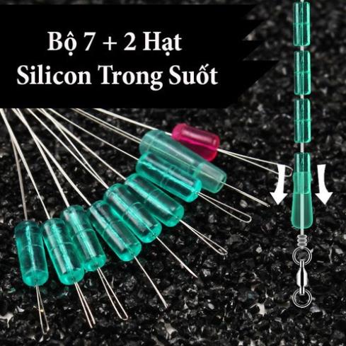 Hạt Chặn Phao Silicon Trong Suốt Hạt Chặn Phao Câu Đài Cao Cấp PK26 đồ câu FISHING_HD