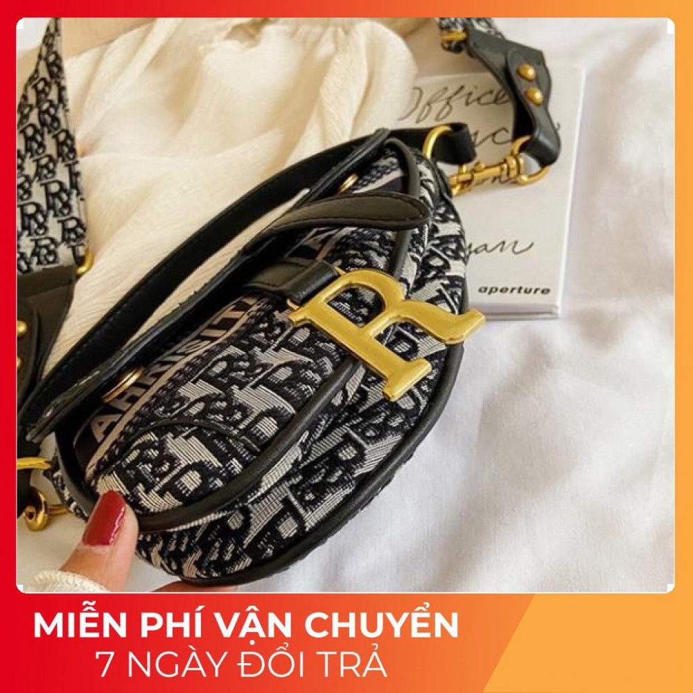 Túi Đeo Chéo Yên Ngựa Nữ Vải Thổ Cẩm
