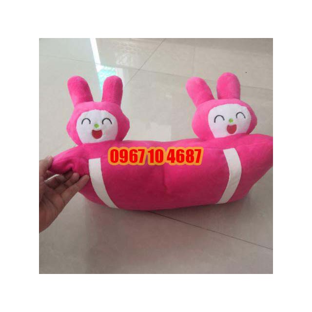 Gối đi xe máy 2 đầu hình thỏ
