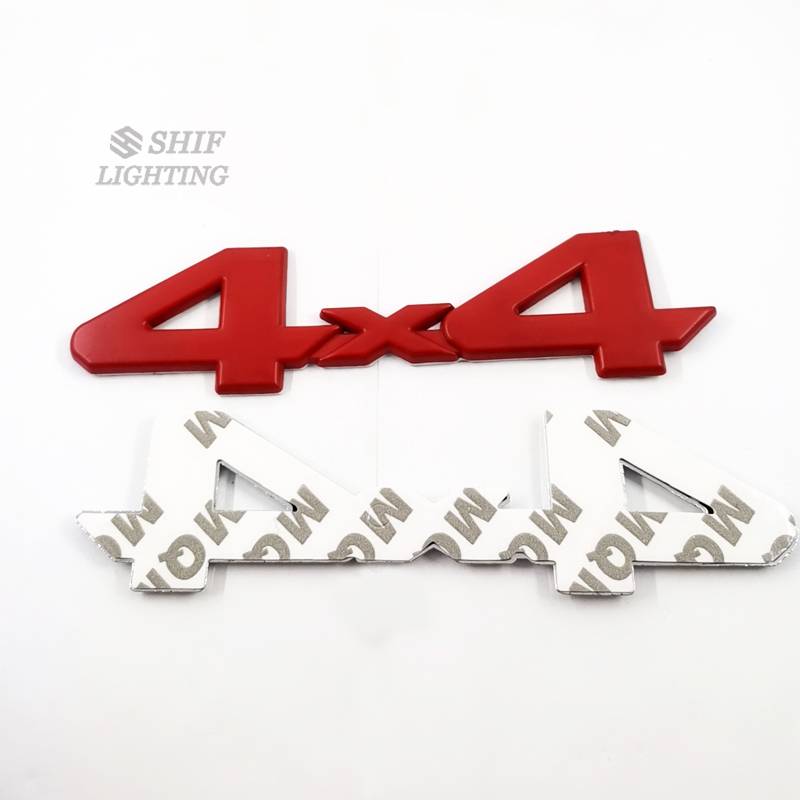 1 x 4x4 Chữ Decal Dán Trang Trí Xe Hơi, Chất Liệu Kim Loại 4x4