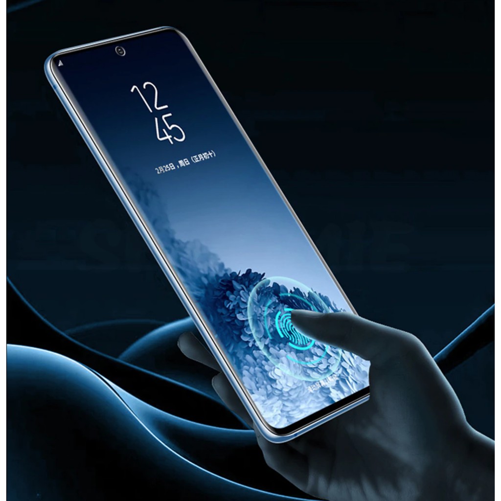 Miếng dán cường lực Samsung S21 Ultra, S21 Plus, S21 Full 2 mặt trước sau, dùng cảm biến vân tay siêu nhạy như chưa dán