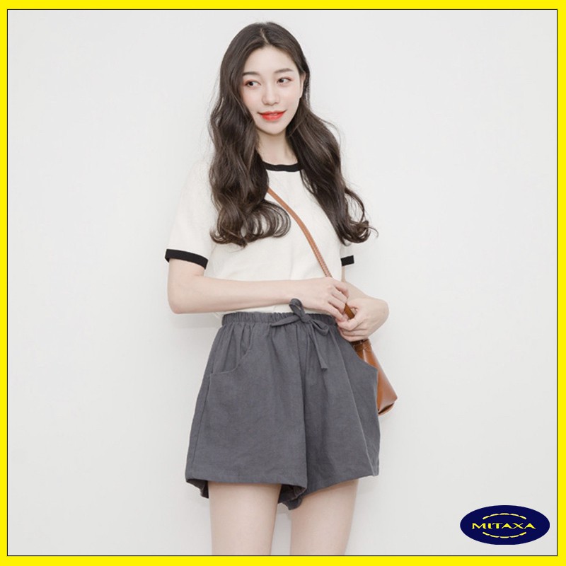 Quần short nữ, quần đũi - cạp chun co dãn - QĐ01