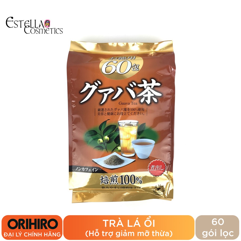 Trà Lá Ổi Giảm Cân Orihiro Guava Nhật Bản (60 Gói Lọc)