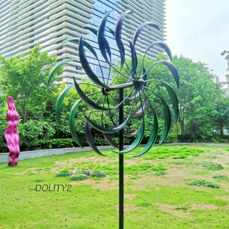 [Dolity2] Cánh Quạt Xoay Gió Màu Cầu Vồng Trang Trí Vườn Nhà