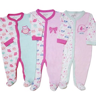 XẢ KHO_Set 2 Body liền tất bé trai bé gái Baby Gear hàng xuất Mỹ - CÓ ẢNH THẬT