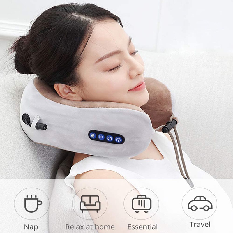 Gối Massage Cổ Hình Chữ U Bằng Điện Đa Năng