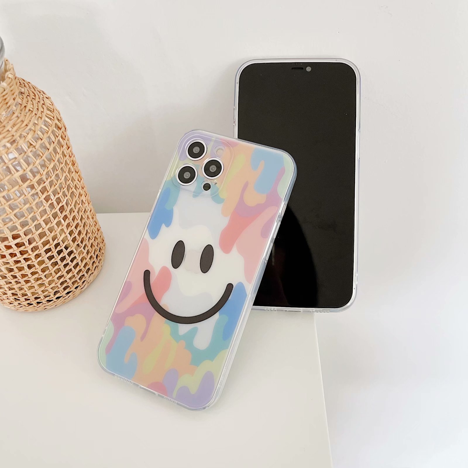 Ốp silicon Chống Sốc Hình Cầu Vồng Thời Trang Cho Iphone 12pro Max 12mini 11pro Max Xs Max Xr Se 2020 7 8 Plus | BigBuy360 - bigbuy360.vn