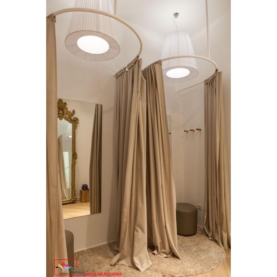 Rèm thay đồ shop quần áo