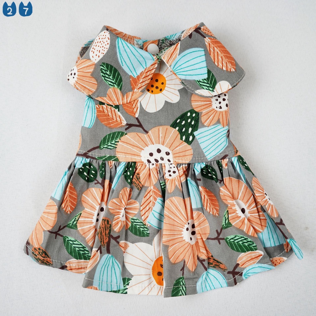 Đầm Chui Đầu Tay Ngắn In Họa Tiết Dễ Thương Thời Trang Cho Thú Cưng