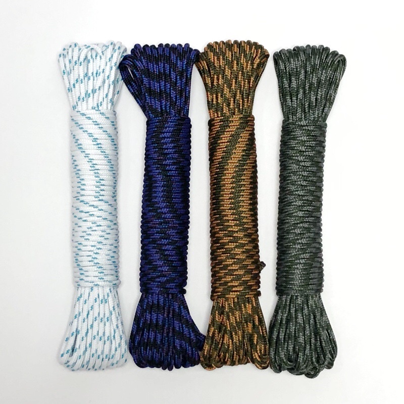 5-&gt;20 mét - Dây Dù tròn 1.5mm họa tiết ấn tượng dùng làm macrame, trang trí, thả diều