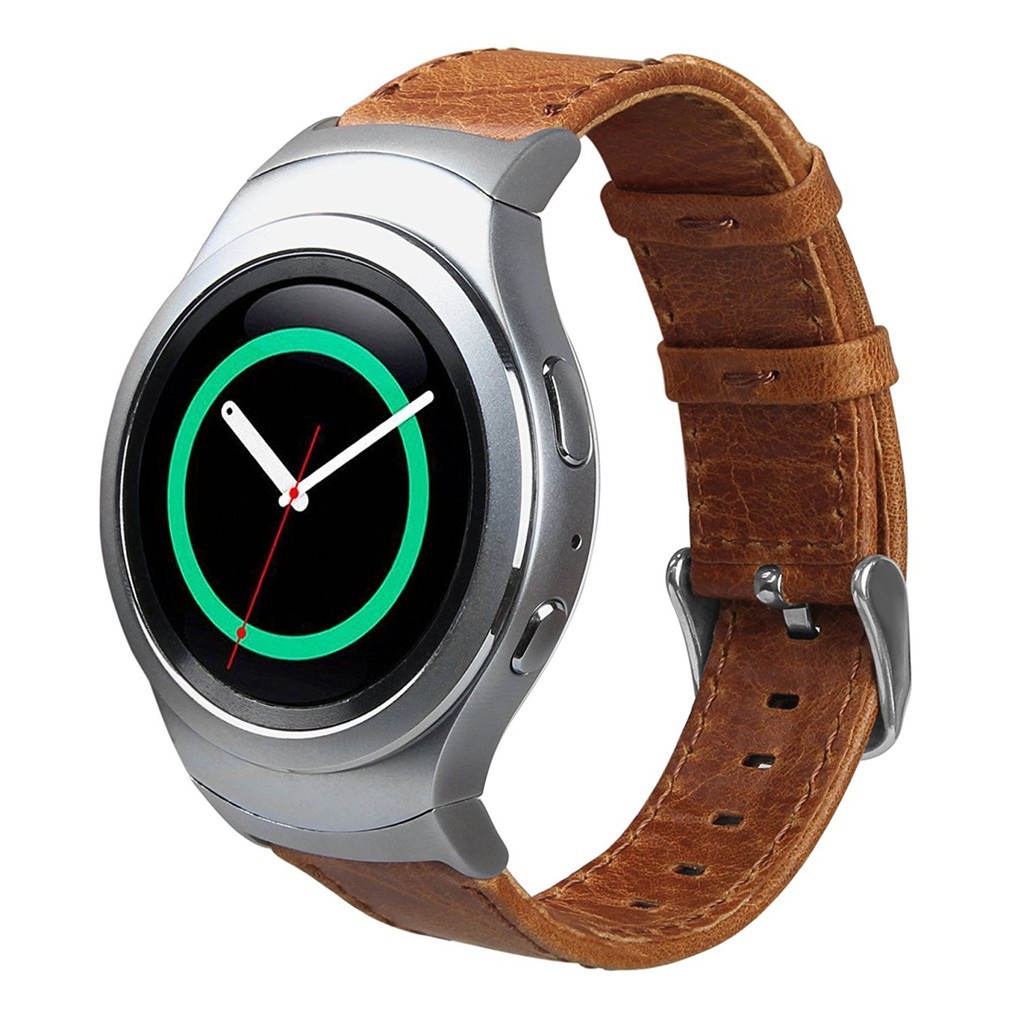 Bộ dây đeo bằng da thật có khóa cho đồng hồ Samsung Gear S2 R720/R730