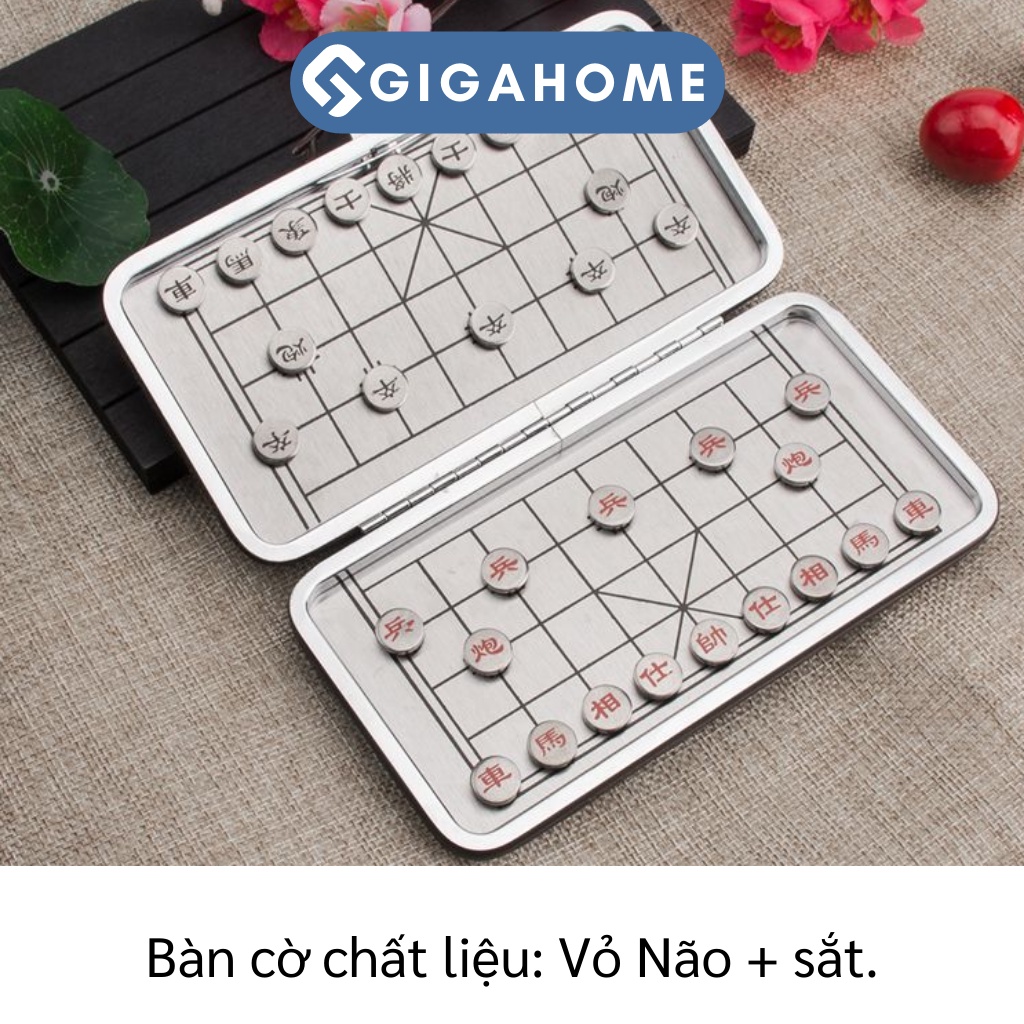 Bàn Cờ Tướng Nam Châm GIGAHOME Kèm Hộp Đựng, Gấp Gọn Dễ Dàng Đem Theo 5373