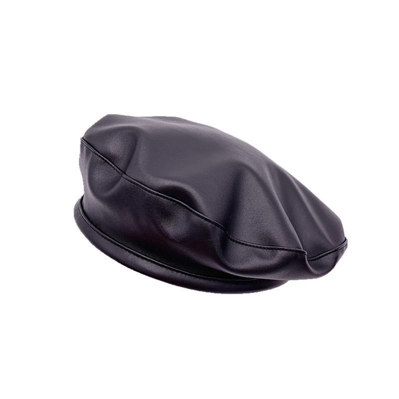 Mũ beret Da PU Phong Cách Hàn Quốc Cá Tính Cho Nữ