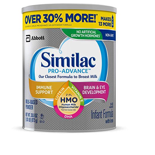 Sữa Similac Pro Advance Non GMO - HMO cho bé từ 0 - 12 tháng 964 g của Mỹ date 2022