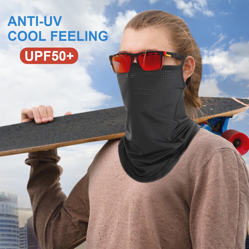 Gumao Khăn che nắng đa năng thoáng khí bảo vệ tai cao cấp cho xe máy