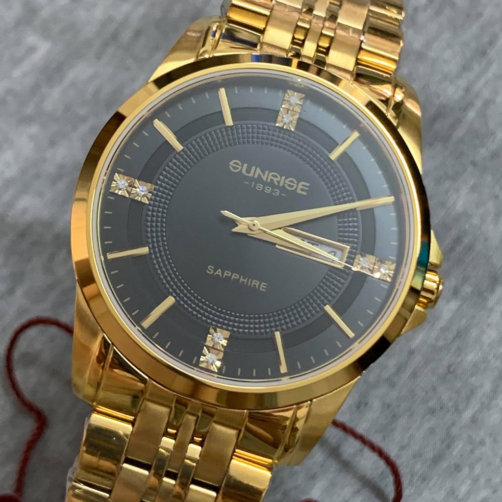 Đồng hồ Sunrise Nam chính hãng Nhật Bản M1198.G.D kính saphire chống trầy - bảo hành