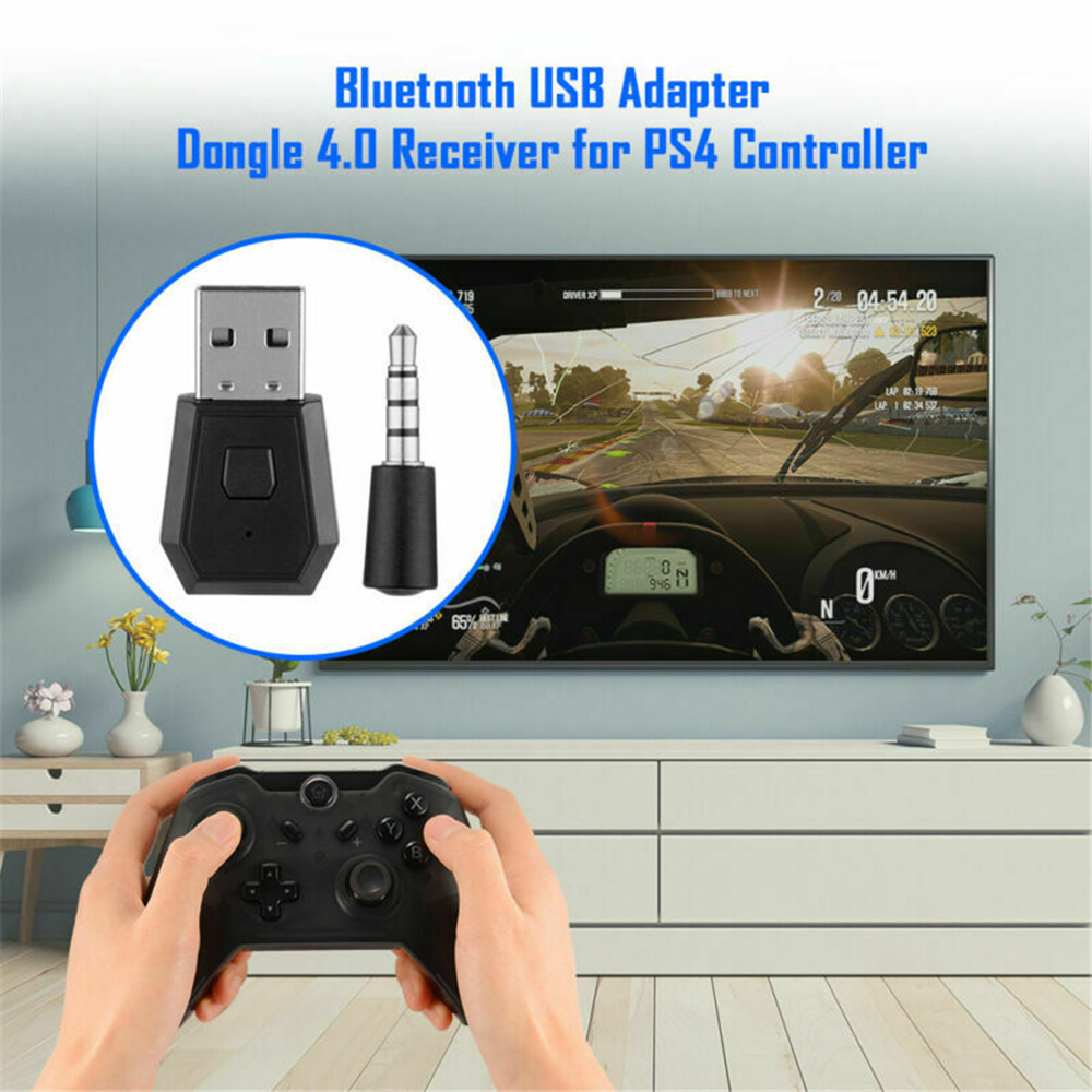 [COD] Durable Receiver Adapter Audio Device Receiver Transmitter Wireless Adapter for PS4 Sound Headset Wireless Bluetooth Mini Music Receiver USB Dongle for PS4/SLIM/PRO Transmitter Adapter black