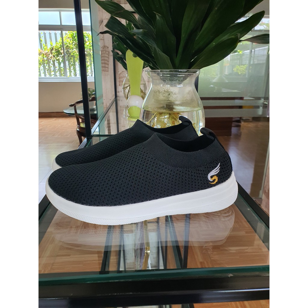 [Giày VNXK] Giày thể thao nữ êm nhẹ 💖FREESHIP💖 sneaker Sshoes đi chơi, chạy bộ, tập gym, đi làm 501-9-BLK